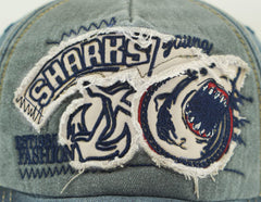 YULOONG embroidered shark patch cap adds bold detail and versatile styling.