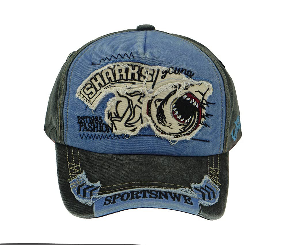 YULOONG frayed-edge denim cap offers retro vibe and breathable comfort