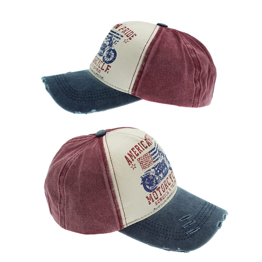 YULOONG Vintage Denim Cap adjustable back fits a range of head sizes