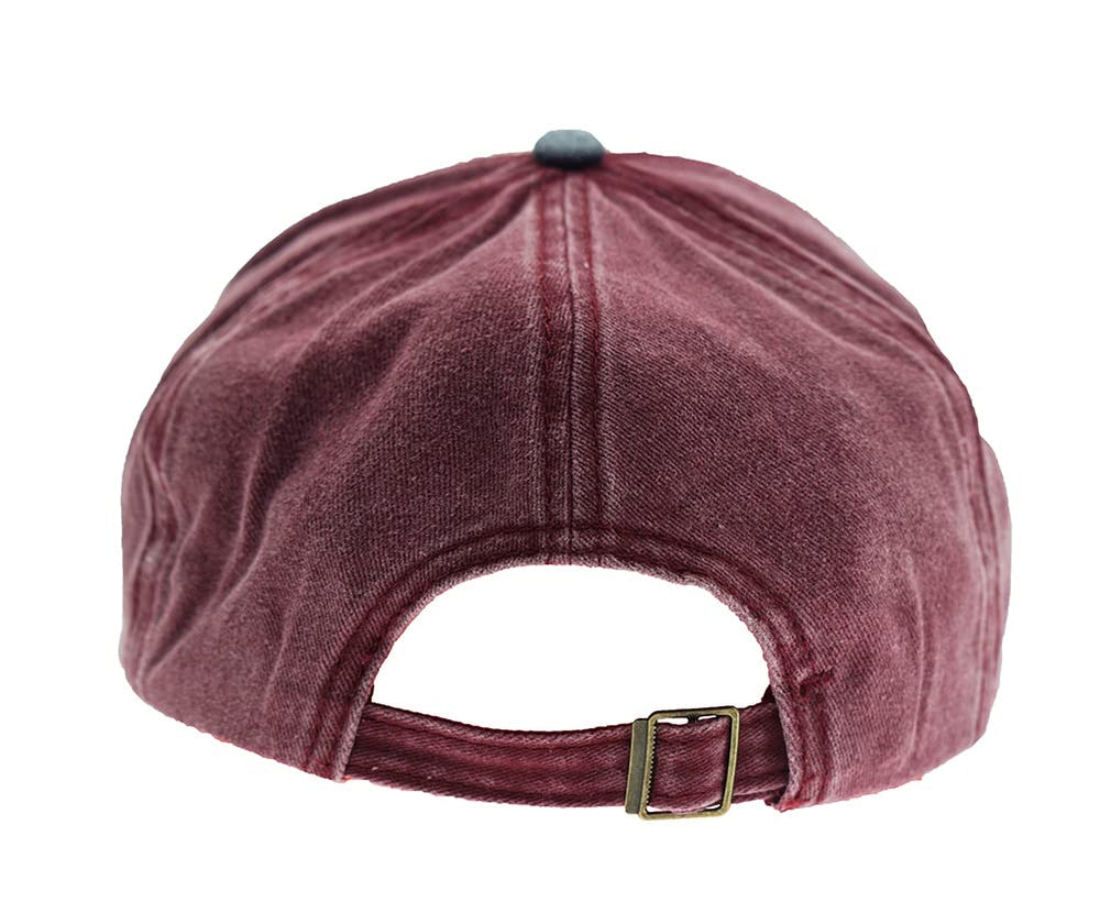 YULOONG Vintage Denim Cap front double layer maintains structure for all-weather wear