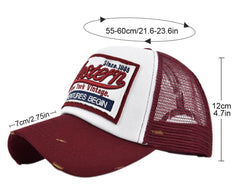YULOONG washed denim trucker cap, durable and breathable for outdoor adventures