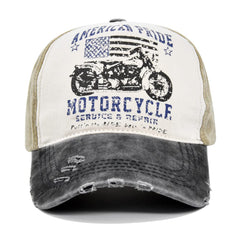YULOONG denim trucker cap with frayed edge delivers retro vibe and comfort.