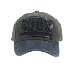 YULOONG Long visor denim cap shields eyes from sun.