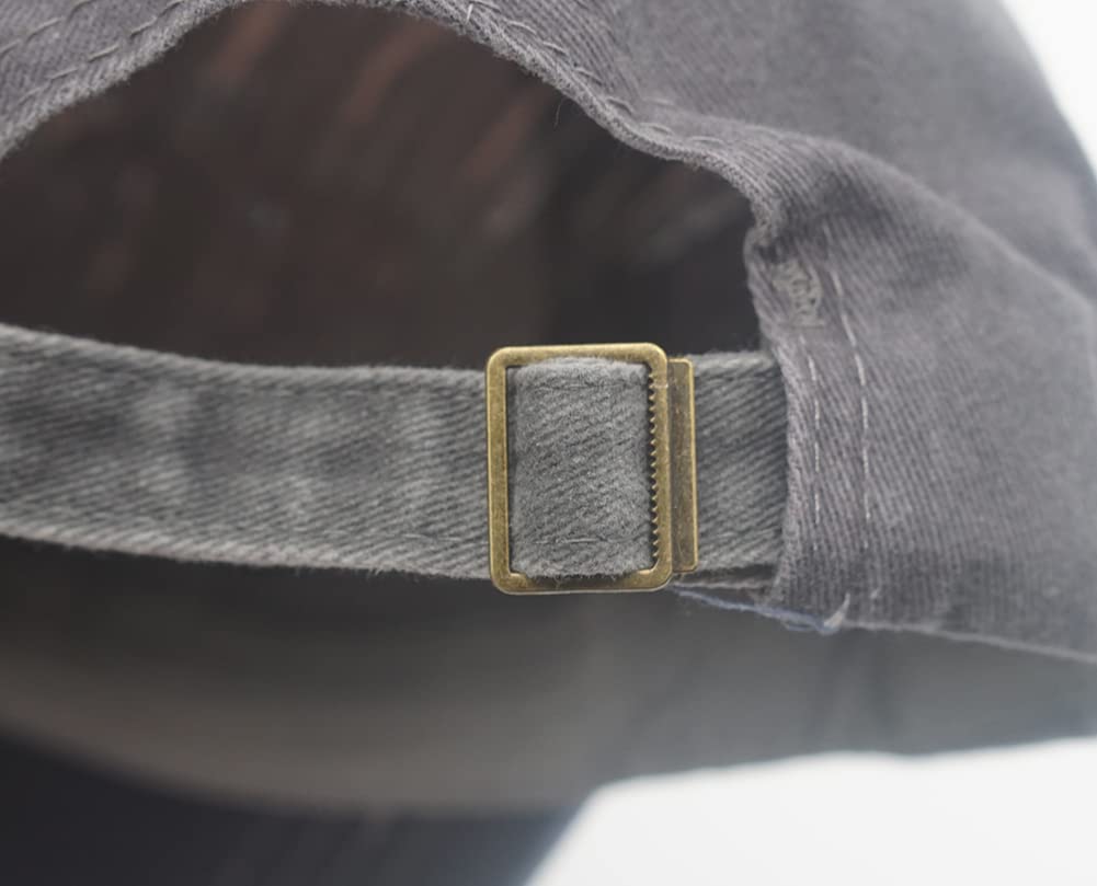 YULOONG Unisex grey denim trucker cap suits all genders.