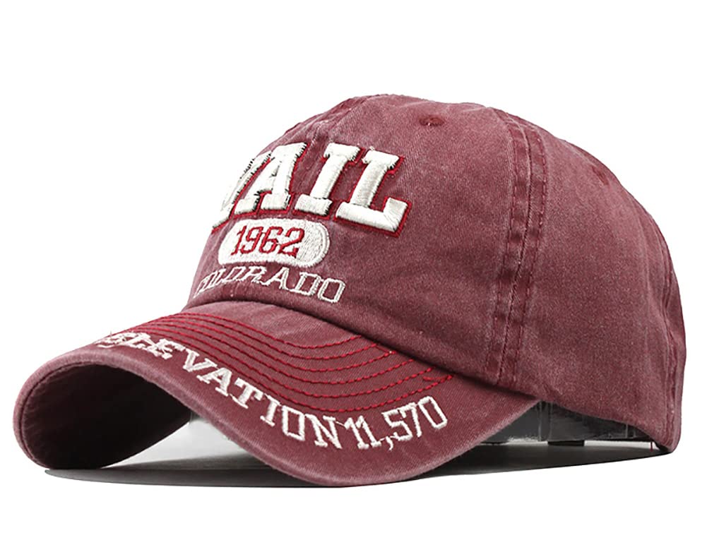 YULOONG vintage baseball cap embroidery detail adds classic flair.