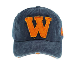 YULOONG cap featuring W-pattern embroidered front detail for stylish flair.