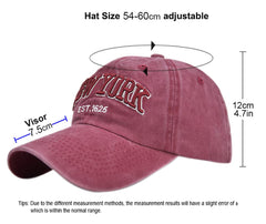 YULOONG washed denim texture cap in durable cotton for everyday wear