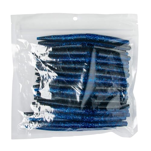 YUM Dinger bulk 30-pack closeup — lifelike action for bass.