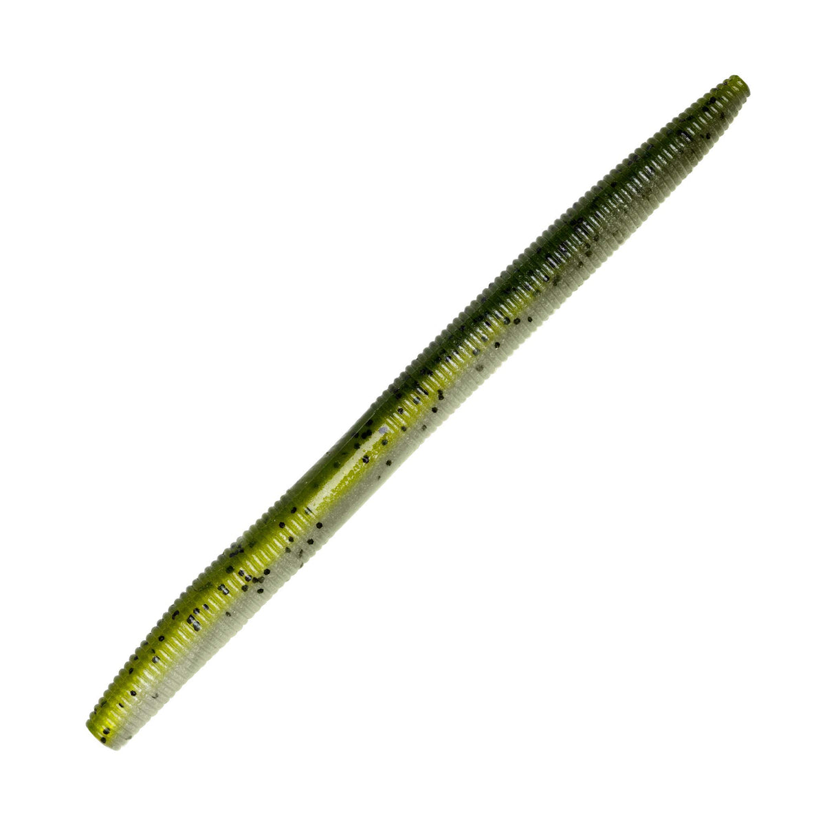 YUM Dinger Classic Worm Watermelon Pearl action highlights subtle lifelike motion for bass.