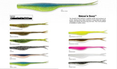 Yum Lures Break'N Shad in action showing darting retrieves.