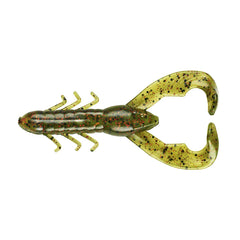 Yum Lures Christie Craw Bait flailing claws demonstrate action on drops.