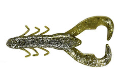 Yum Lures Christie Craw Bait in green pumpkin flash, ideal for flipping and pitching.