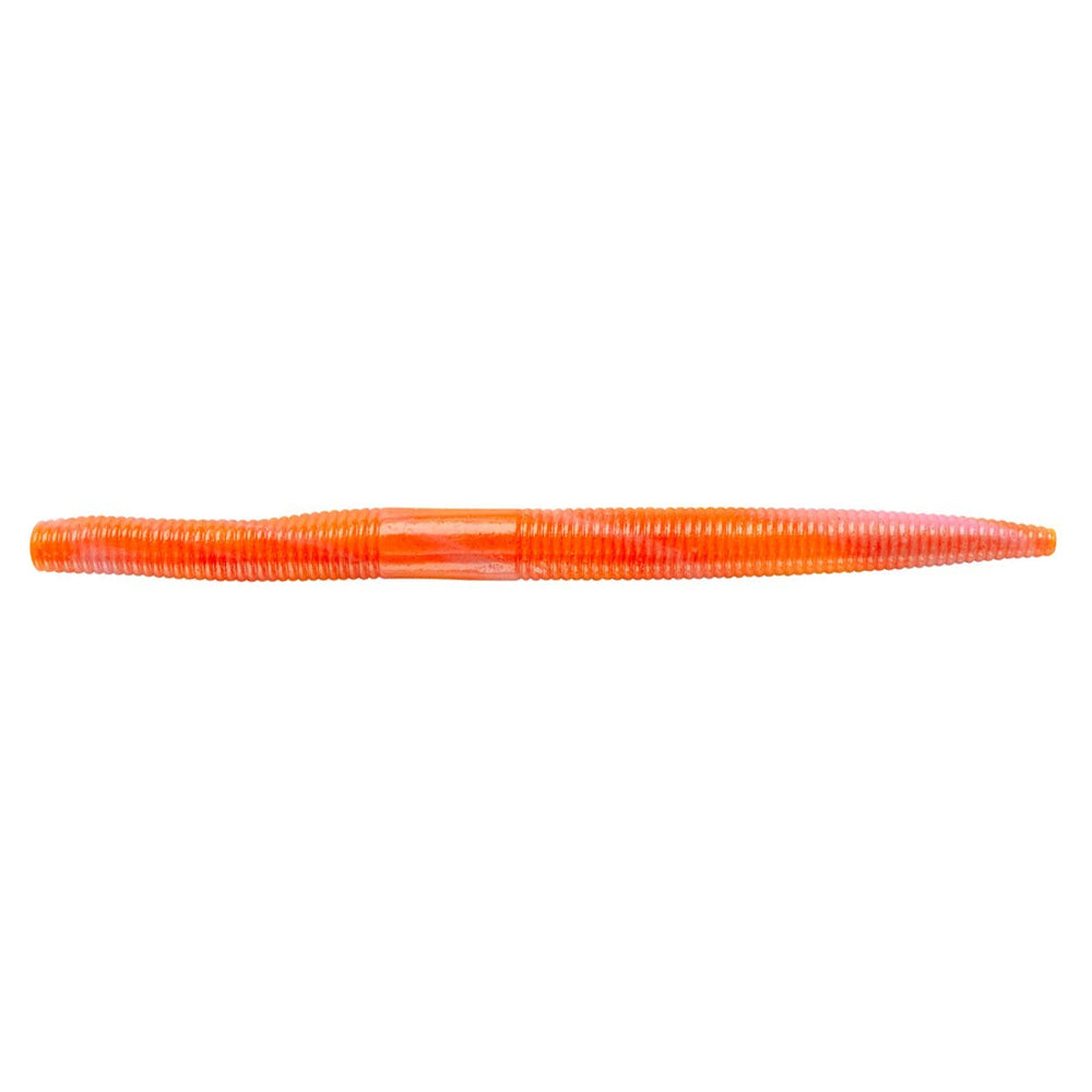 Vibrant Watermelon Seed color on Yum Lures Dinger for better visibility