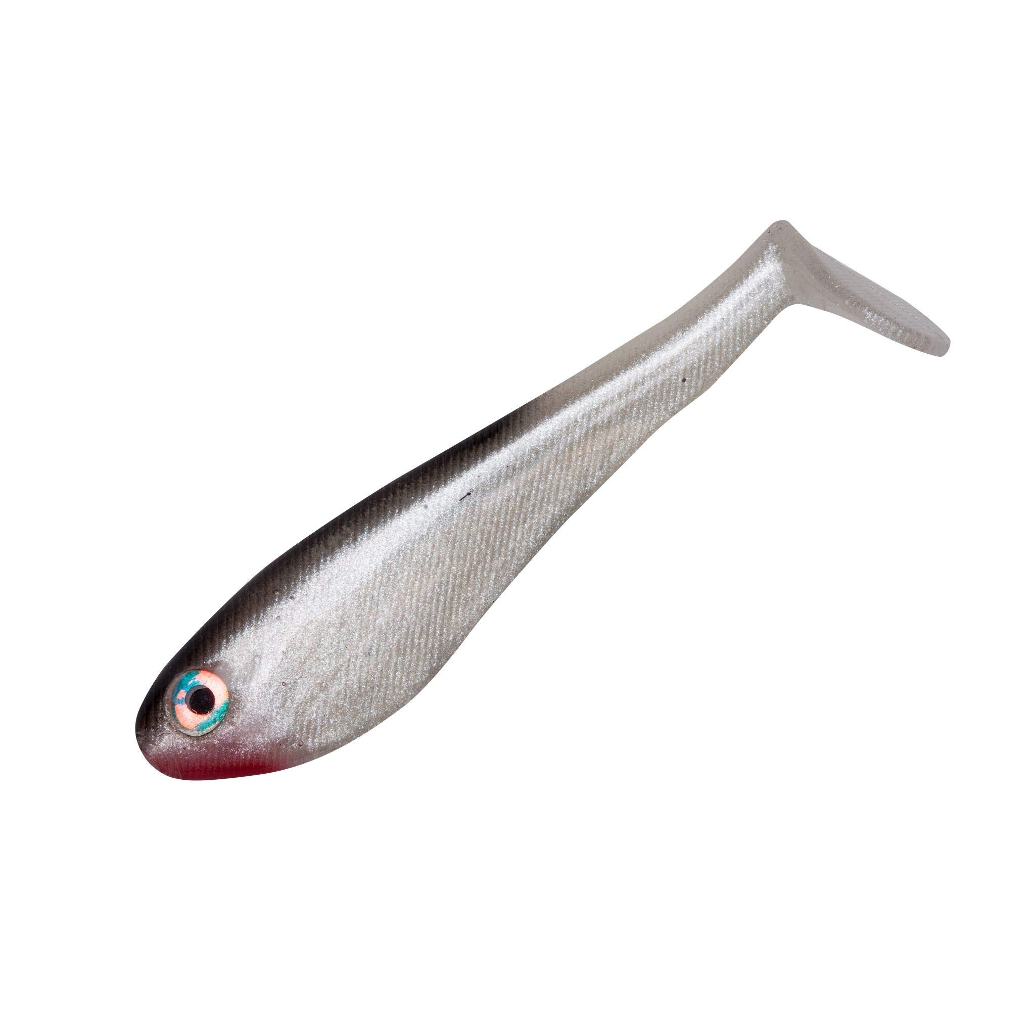 Yum Lures Money Minnow paddle-tail lure in Tennessee Shad color showing lifelike action for bass