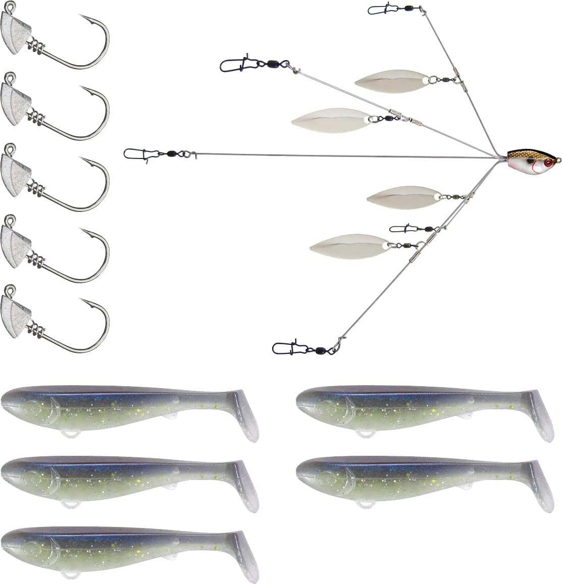 Yum Lures Scottsboro Swimbait 3.5-inch Sexy Shad delivers realistic action for bass.