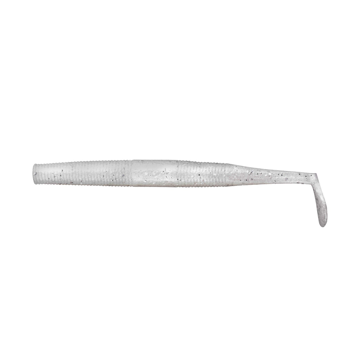 Yum Lures Swim'N Dinger 4inch Pearl bait with lifelike paddle-tail action for bass.