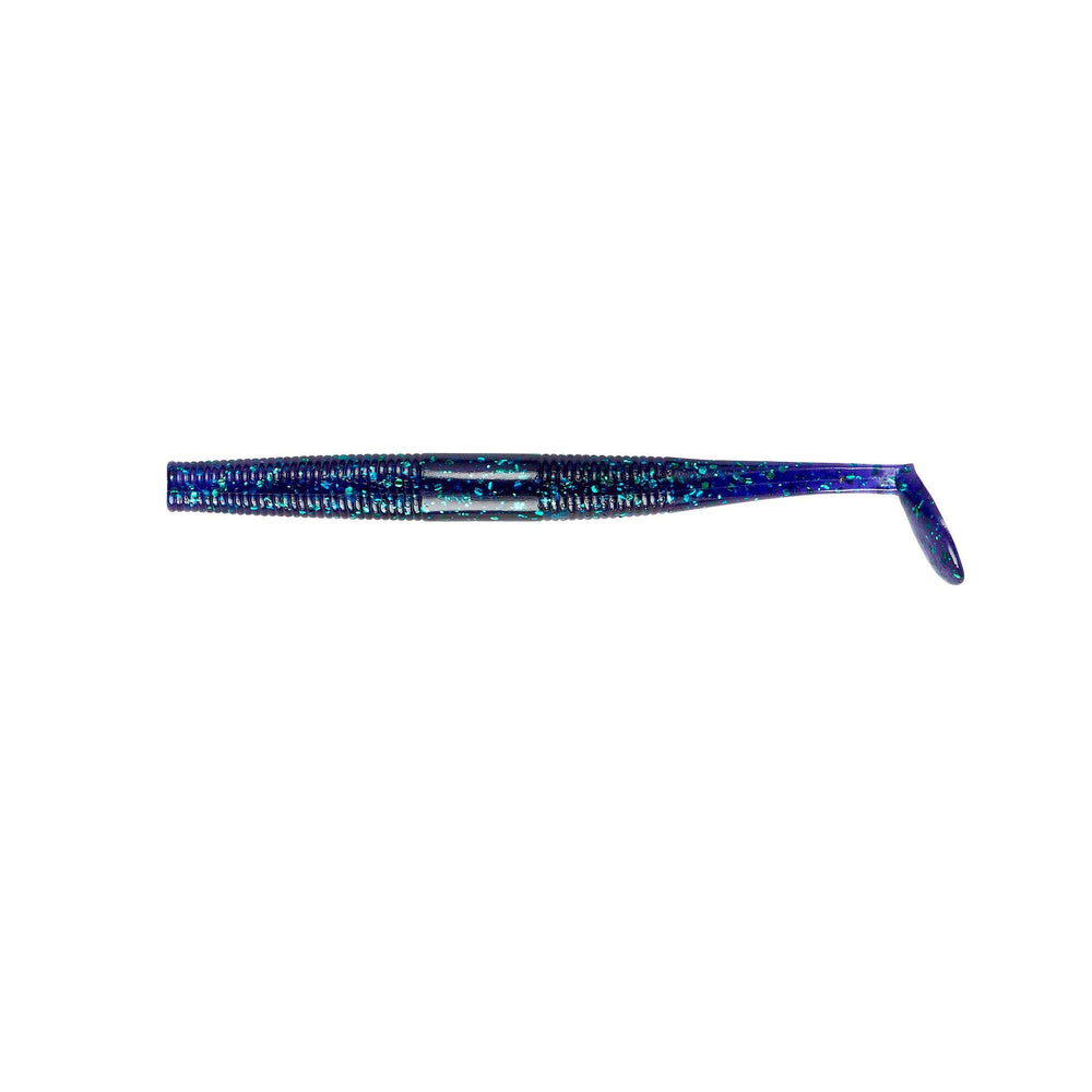 Yum Lures Swim'N Dinger June Bug bait showing slow-sinking action for bass.