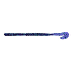 Yum Lures Thump'N Worm with U-tail Junebug color, panicky swimming action for bass.