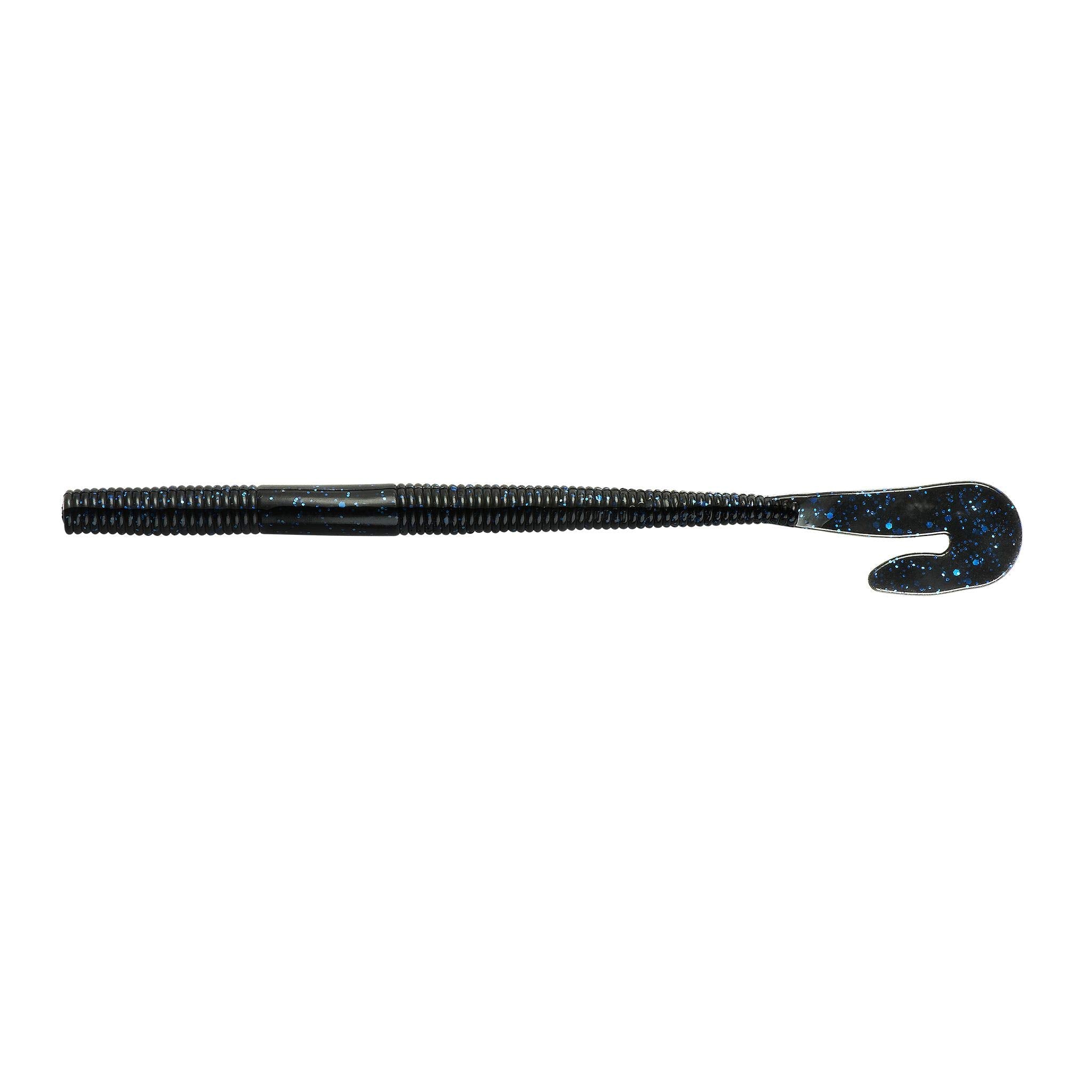 Yum Lures Thump'N Worm with U-tail demonstrates swimming action to attract bass.
