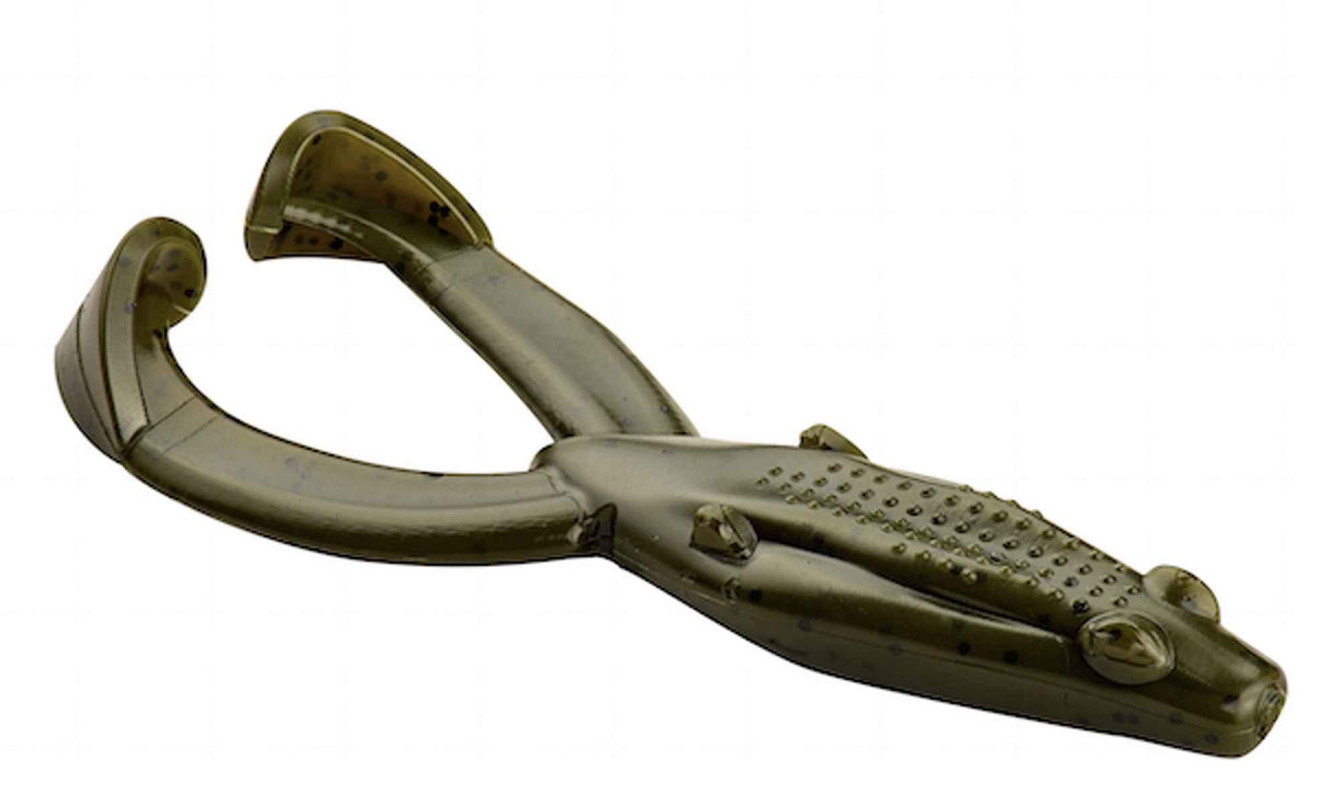 Yum Lures Tip Toad Bait in Green Pumpkin, ideal for topwater buzz frog action and increased commotion