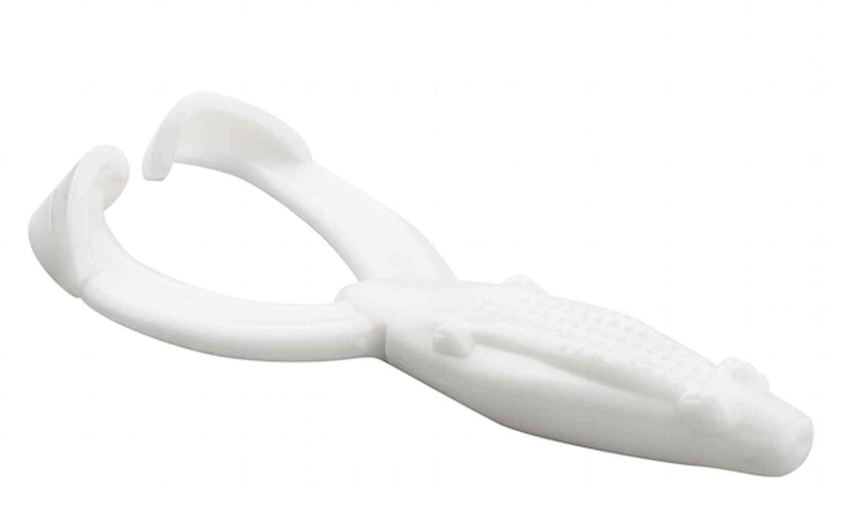 Yum Lures Tip Toad Bait White showing topwater buzz action and water displacement