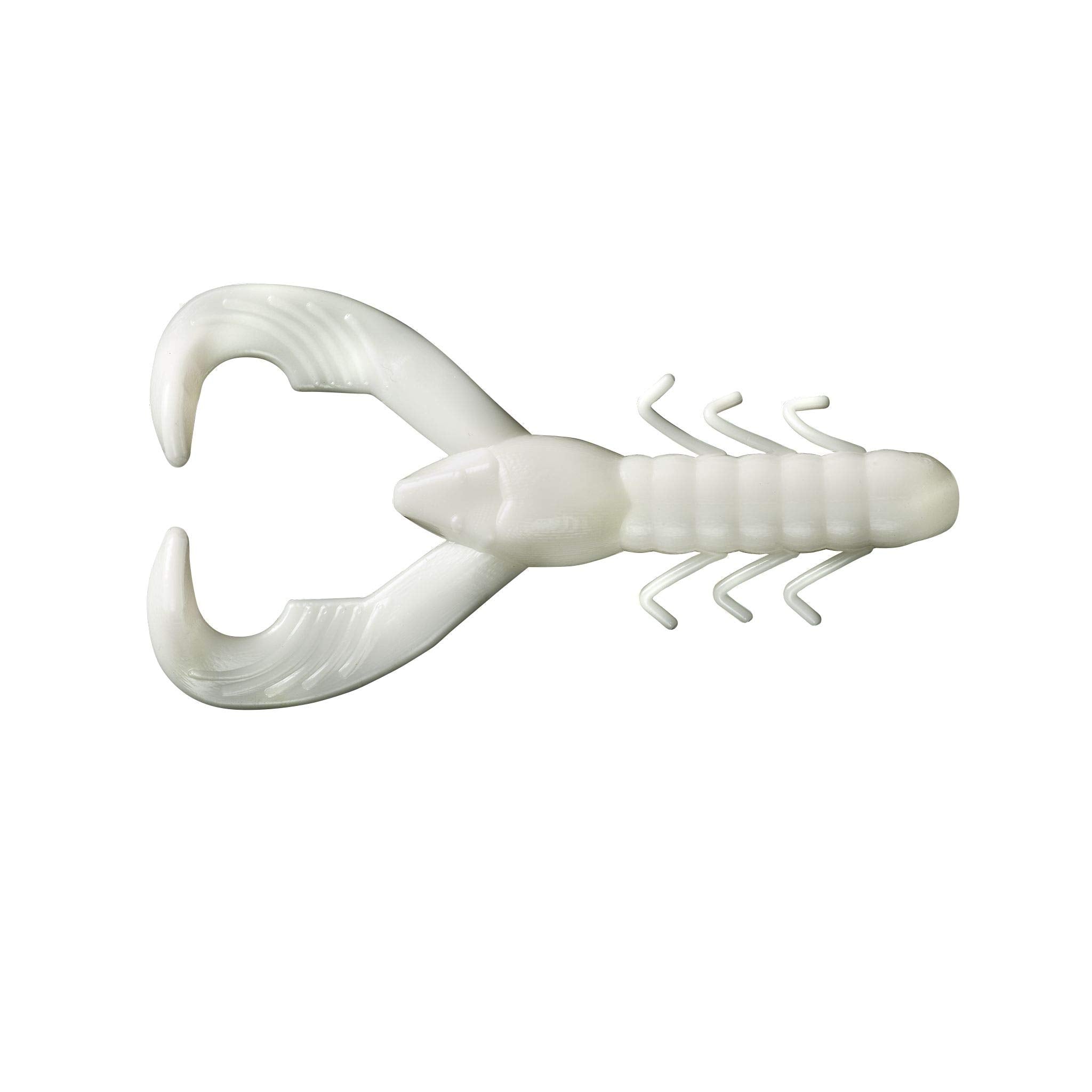 Yum Lures Christie Craw White front view for flipping and pitching on Carolina rigs.