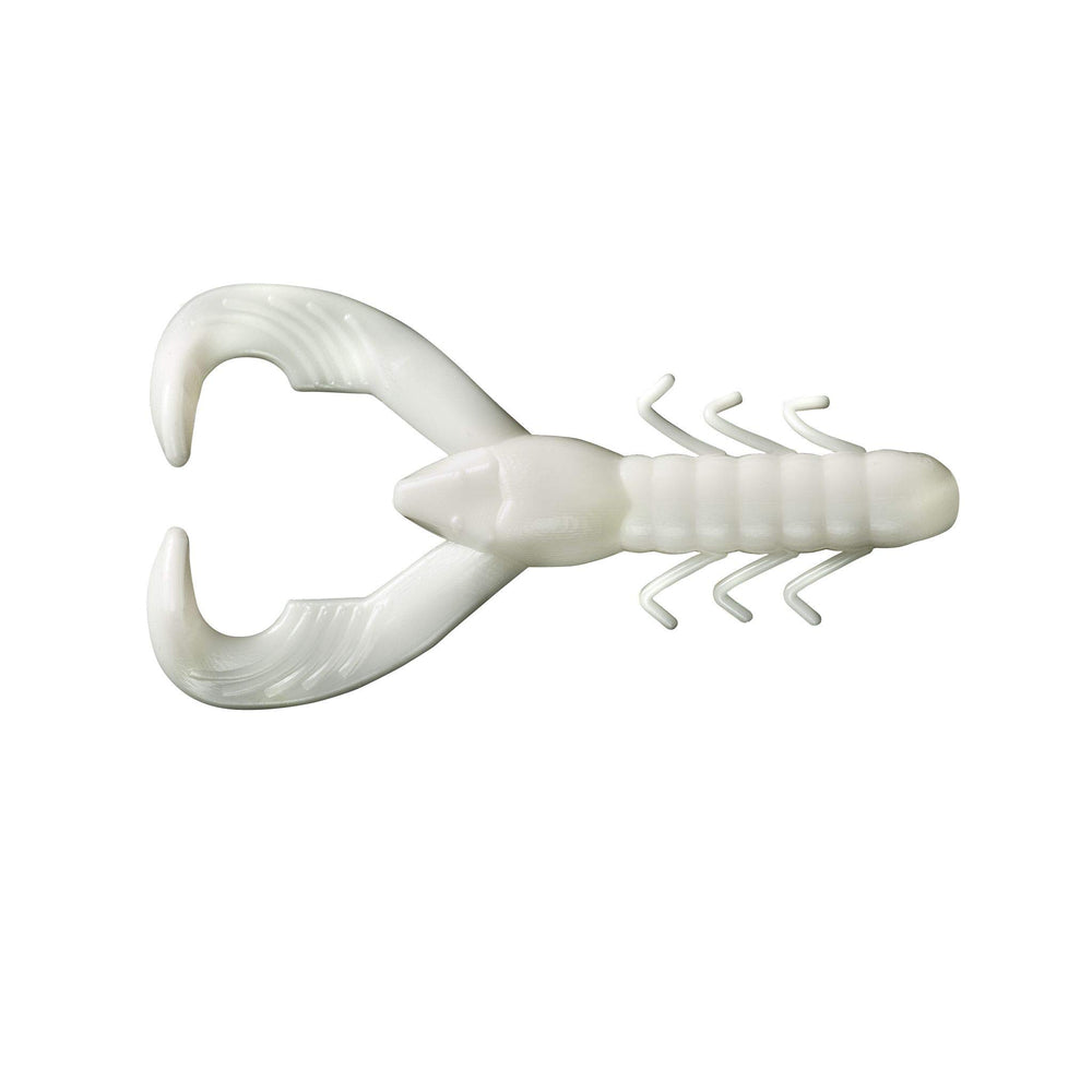 Yum Lures Christie Craw White front view for flipping and pitching on Carolina rigs.