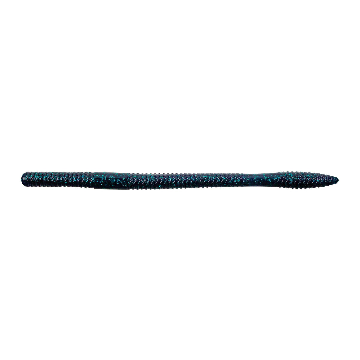Yum Lures Yum Finesse Worm Junebug 8in with a bulbous tail improves bass attraction on finesse rigs.