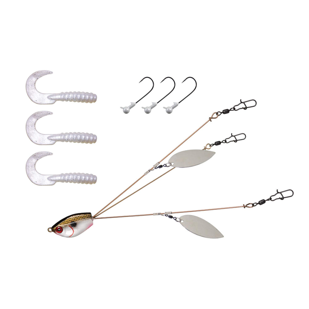 YUMbrella Ultralight Flash Mob 3-Wire rig - front view with willow blades