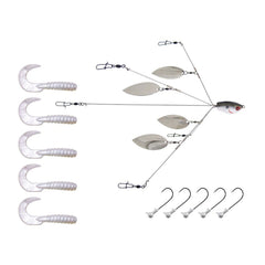 Yum Lures Yumbrella Ultralight 5-wire White side view for versatile rigs