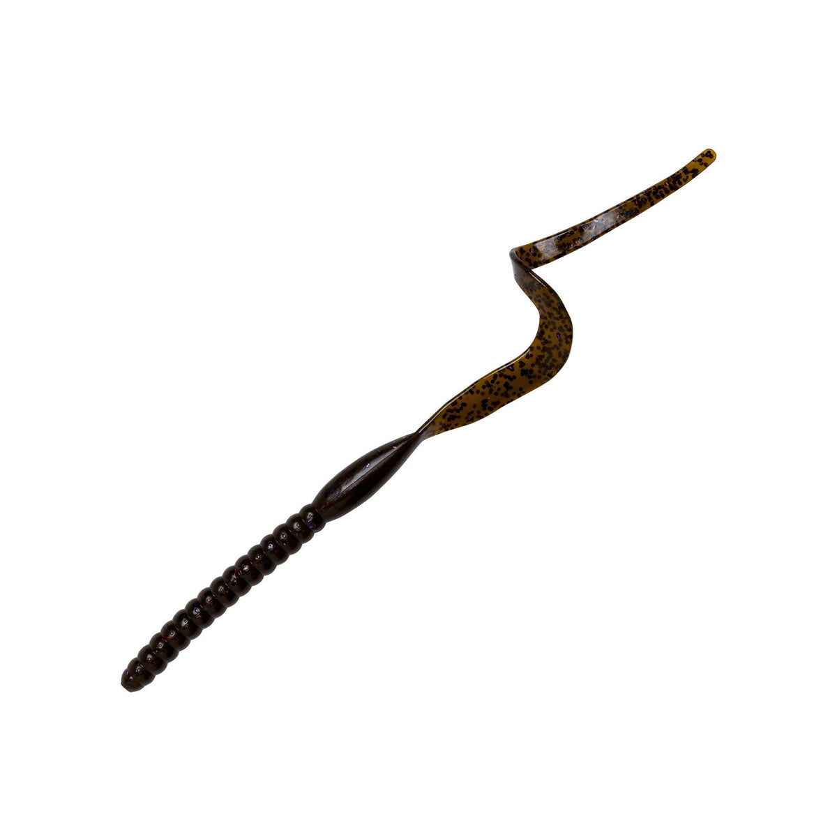 YUM Ribbontail Worm swimbait with extended curl for lifelike action.