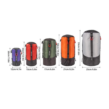 Bright orange color of the Yundxi sack for easy visibility.