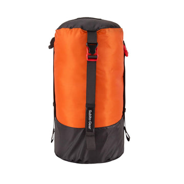 Yundxi ultra-light compression sack with orange outer view and durable nylon.