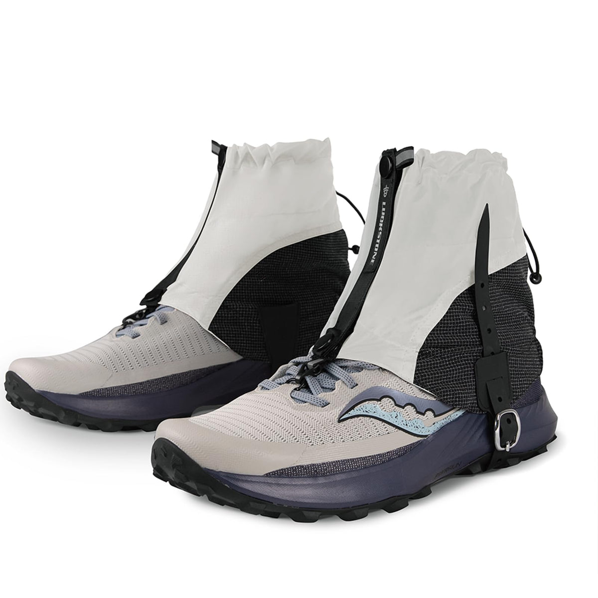 Yundxi waterproof ankle gaiters close-up showing silicone coating for water resistance.