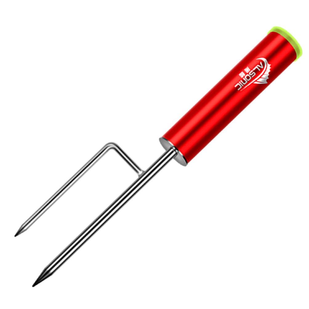 Yungluner ground-insert sea poles holder in action on a sandy shore for hands-free fishing