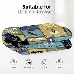 YunTu Scouts fleece blanket compass symbol highlights durable outdoor comfort.