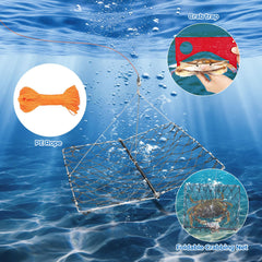 Yuqutum crab trap cast from a boat with rope attachment.