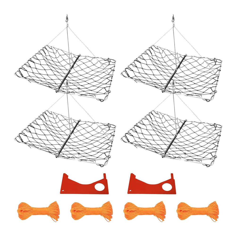 Yuqutum crabtrap folded metal frame for compact storage after a day on the water.
