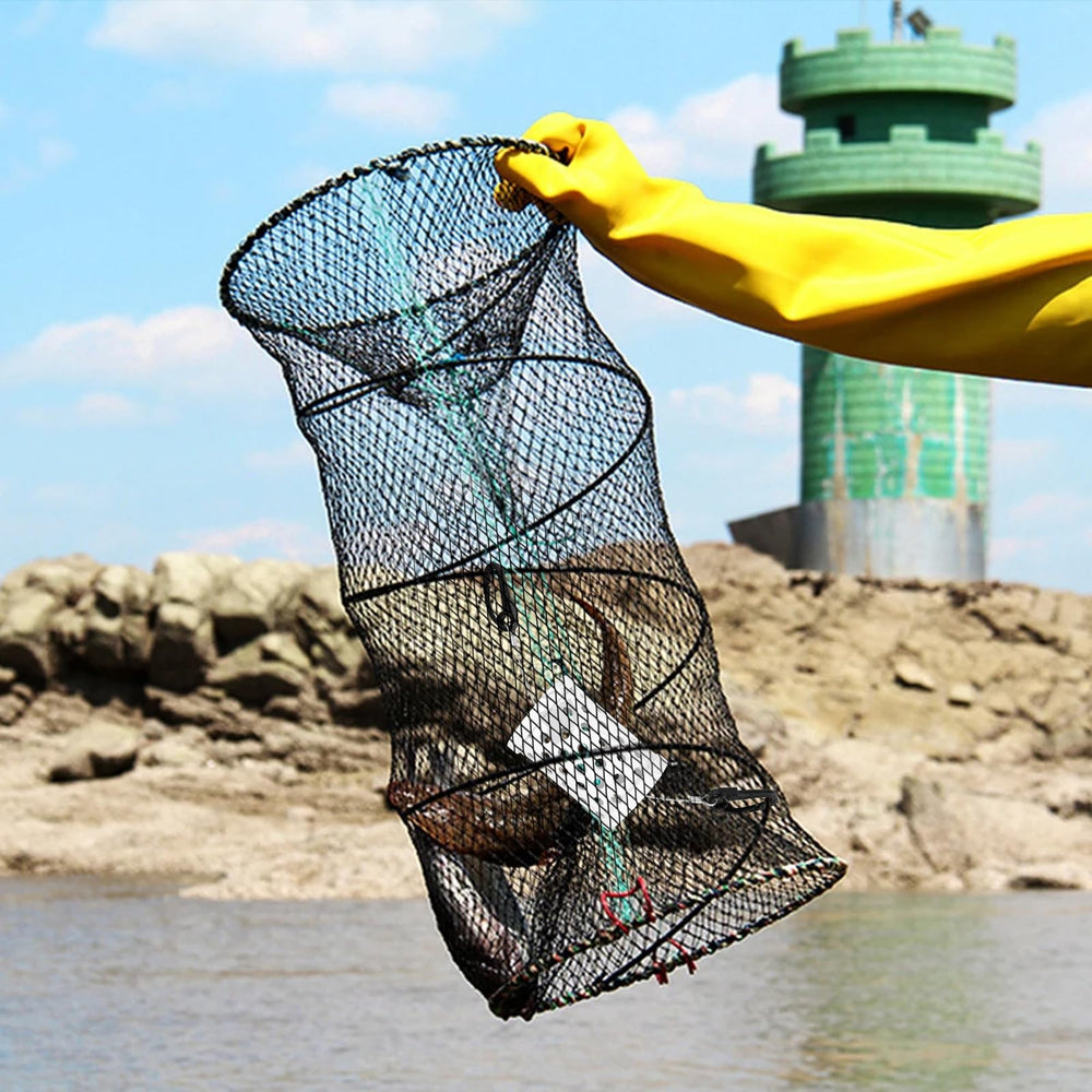 Yuqutum seal-proof bait cage durable PVC construction resists saltwater wear.