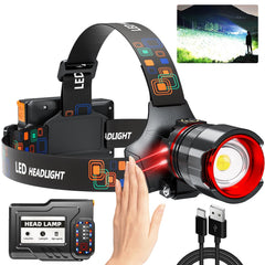 YUSEUB headlamp bright beam enables long-distance night visibility