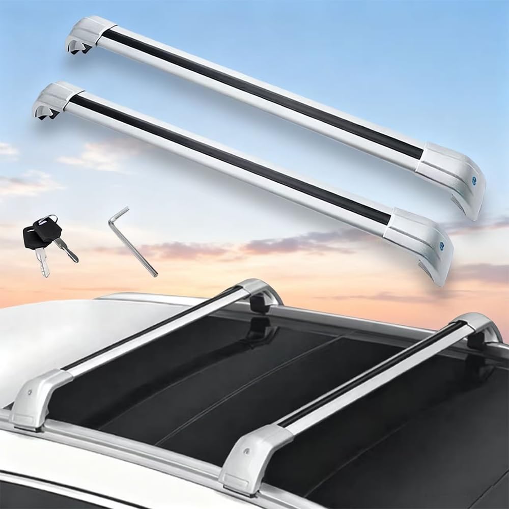 Yuvezna roof rack crossbars installed on Acura MDX for versatile cargo