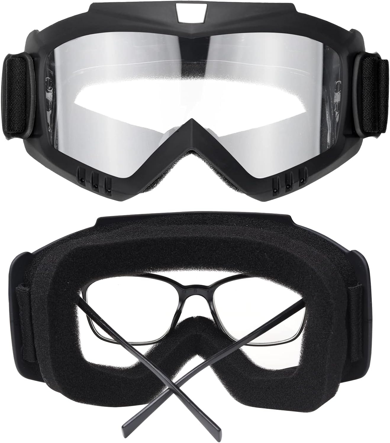 Yuxcnhaw lightweight TPU frame and polycarbonate lens for durability.