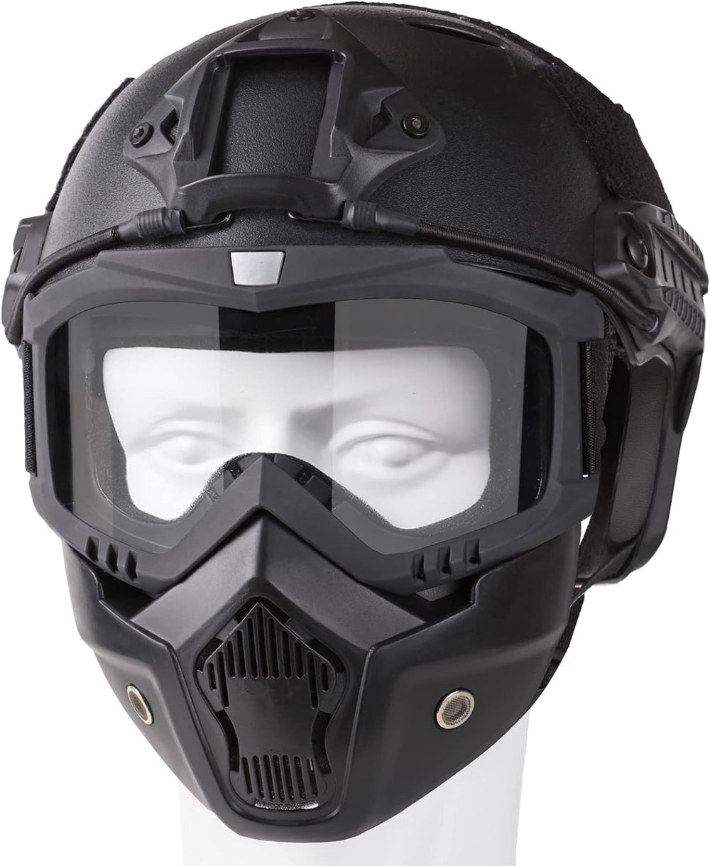 Yuxcnhaw packaging contents including helmet and mask