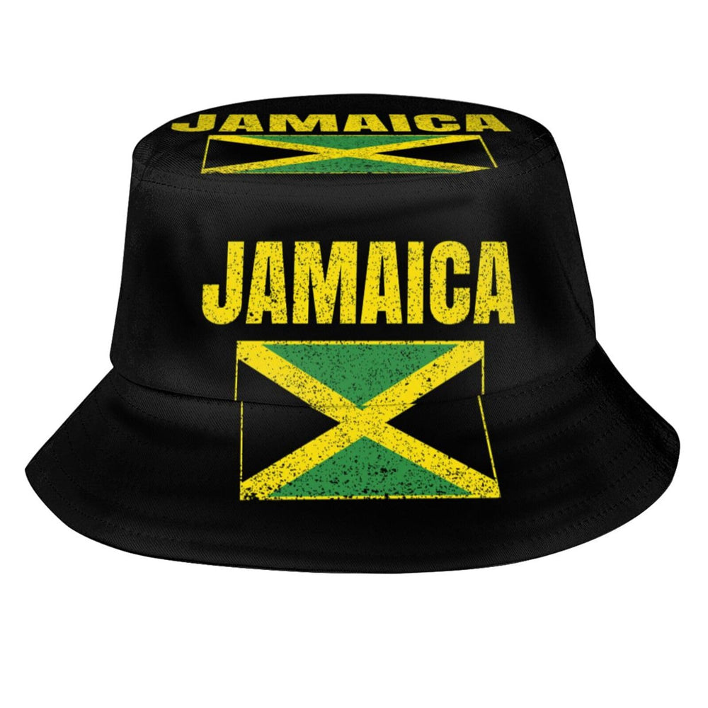 YUZEKABZ Jamaica bucket hat front view for outdoor sun protection and style