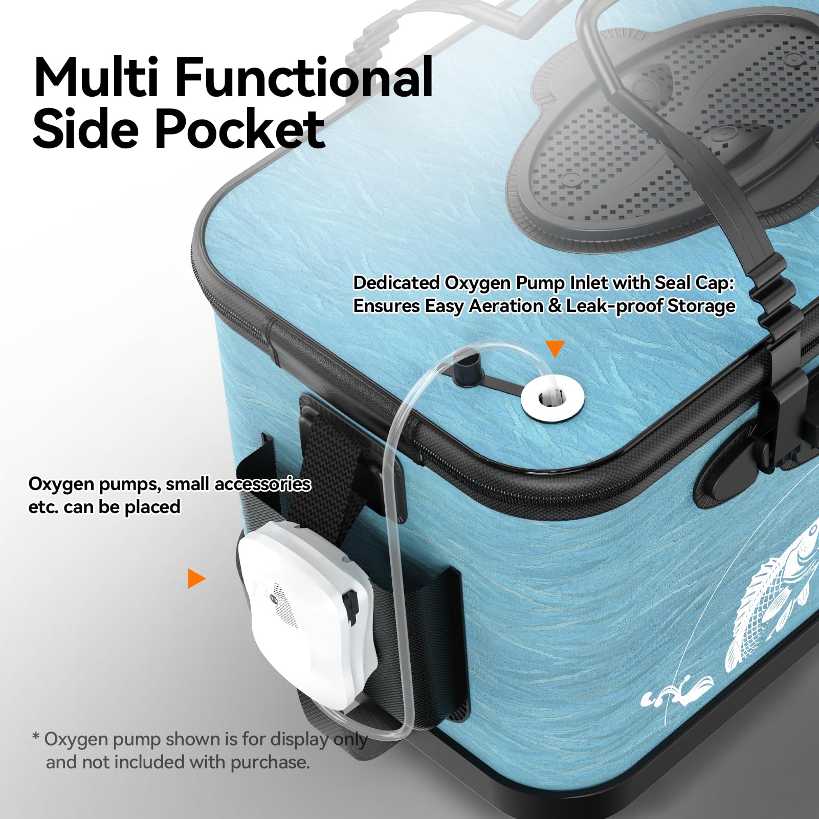 Yuzhiyuan bait bucket with multi-functional design enhances fishing options