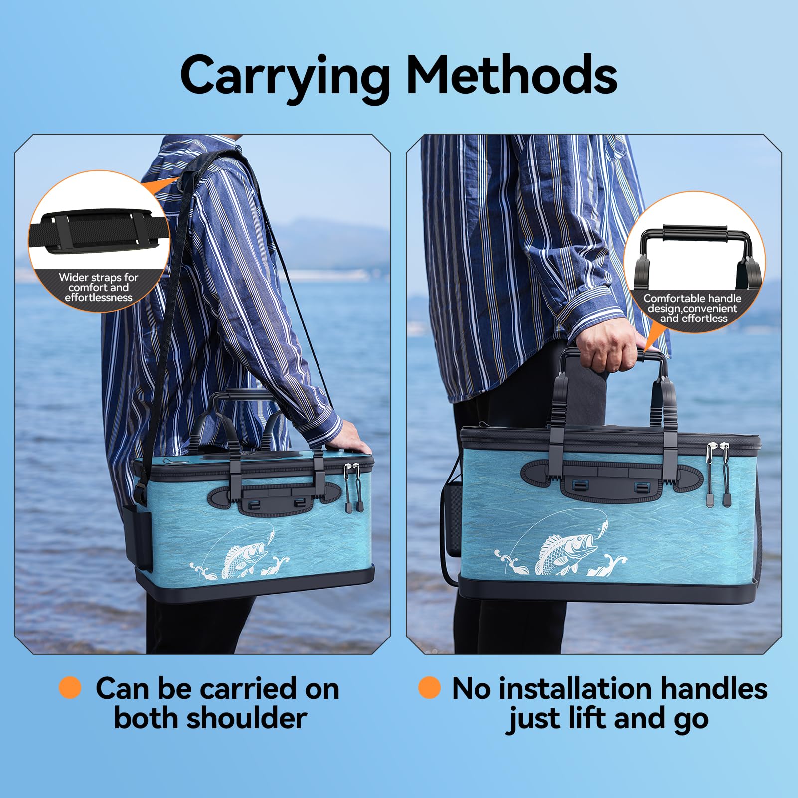 Yuzhiyuan camping setup with folding bucket for quick water access