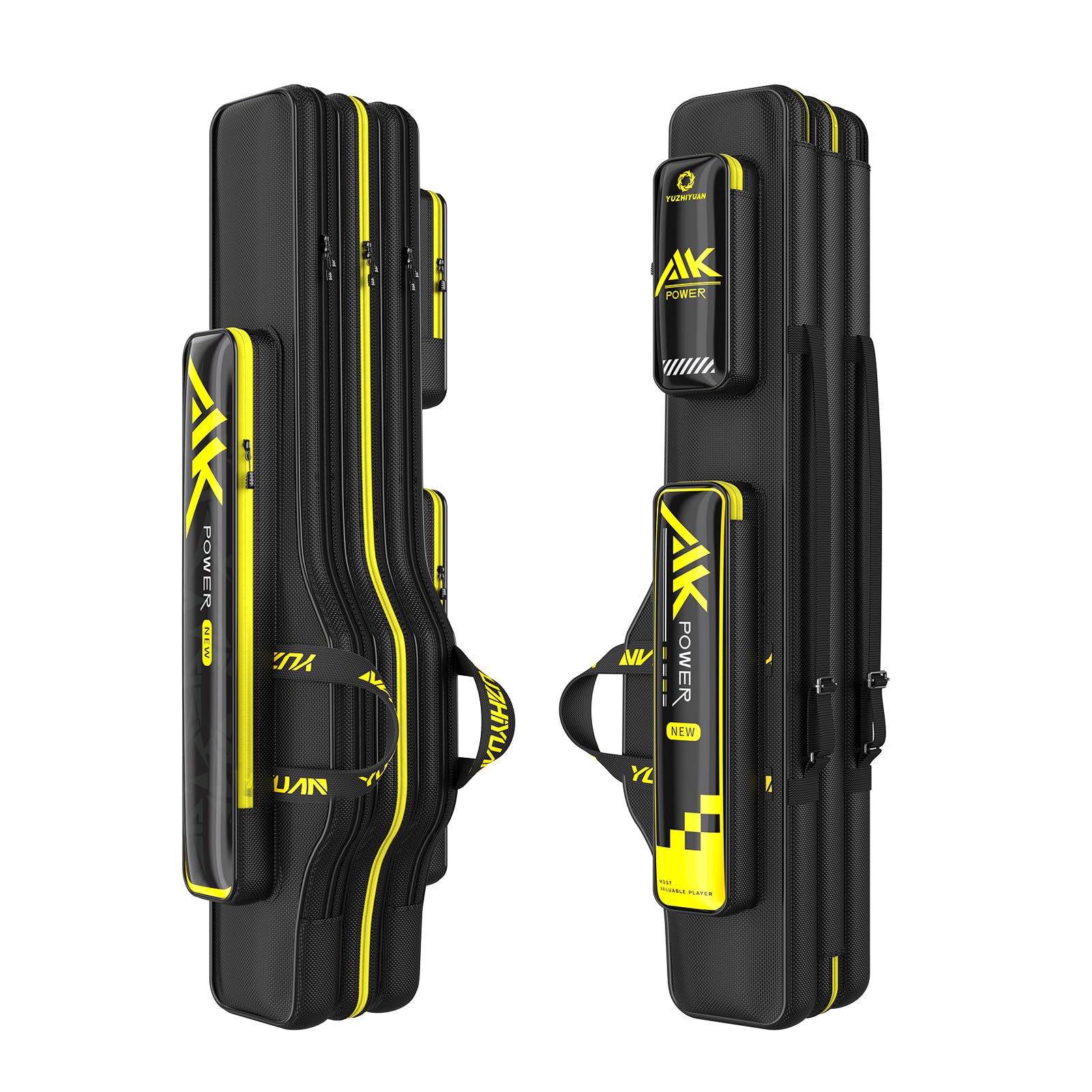 Yuzhiyuan Fishing Rod Case side pockets keep gear organized on trips.