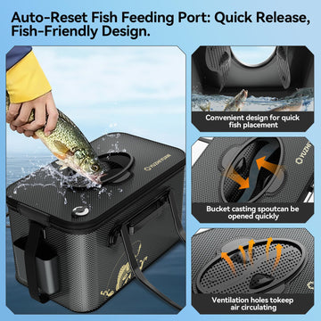 Yuzhiyuan moving-utility bucket serves as portable water or gear carrier