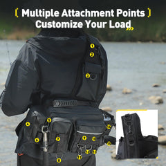 Water-repellent laminated fabric and airtight zippers on the pack