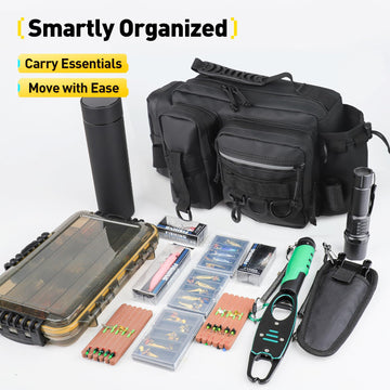 Ergonomic dual-strap design with waist and shoulder straps